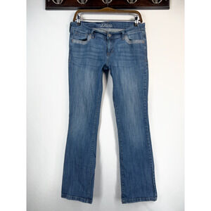 Old Navy Diva Jeans Bootcut Embroidered Beaded Lined Pocket Size 6